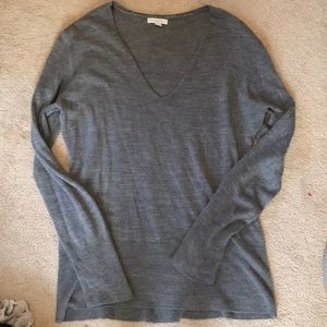 Grey v neck sweater
